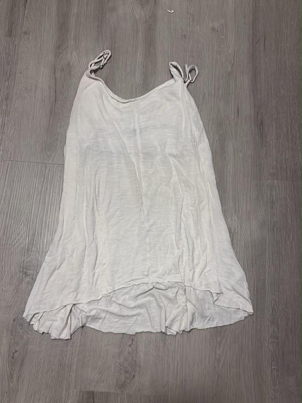 American Eagle Outfitters White Tie-Strap Flowy Tank